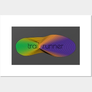 Trail Runner Shoe - Green/Purple/Orange Posters and Art